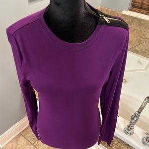 Ralph Lauren Top in Elderberry Long Sleeve, Size M, $39.50 retail Brand New